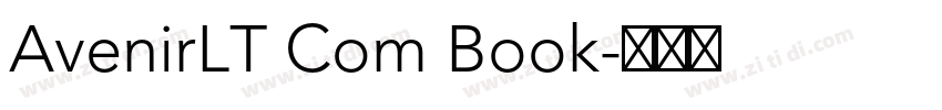 AvenirLT Com Book字体转换